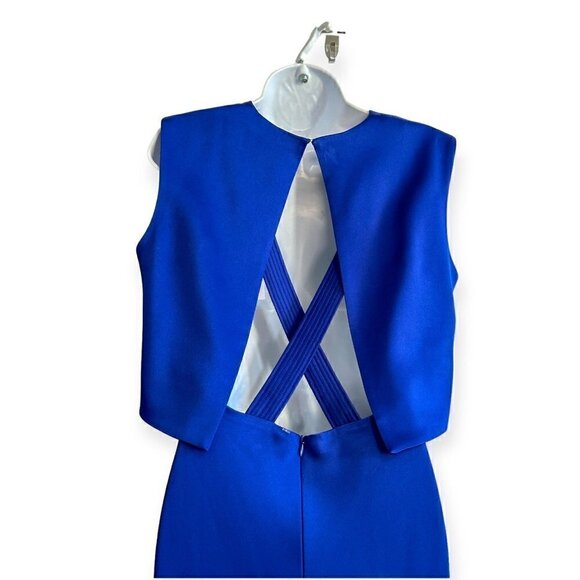 Hugo Boss Blue Dacosa GC Maxi Dress, Size 42 EU, Cobalt Blue, NWT - Picture 7 of 16